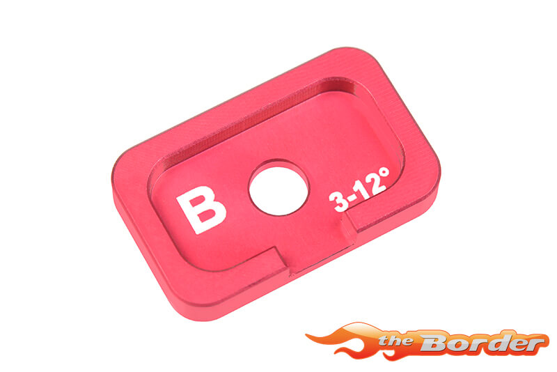 Corally FSX-10 Alu. Camber Adjustment Plate - B 3°-12° - 1pc C-00120-037 - Afbeelding 3