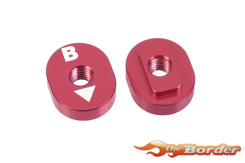 Corally FSX-10 Alu. Excentric Caster Nut - B 0.5°- 1.5° 2pcs C-00120-039