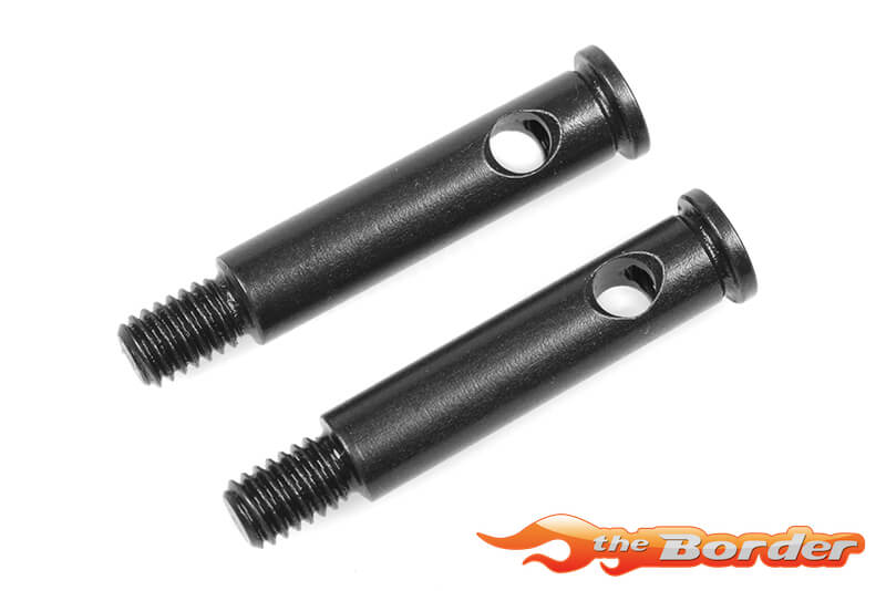 Corally FSX-10 Front Wheel Axle Steel - 2pcs C-00120-043 - Afbeelding 3