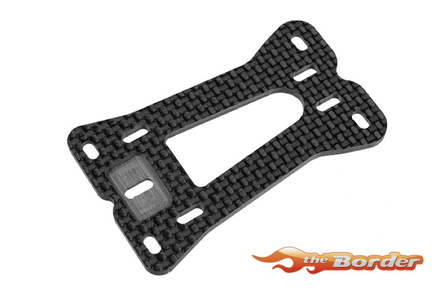 Corally FSX-10 Suspension Arm Mount Plate - Graphite 2.5mm C-00120-003 - Afbeelding 3