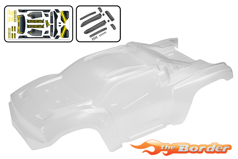 Corally Polycarbonate Body - Punisher XP 6S - Clear Cut - 1pc C-00180-389 - Afbeelding 3