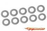 Corally Shim Rings - 6x11.5x0.2mm - Steel - 10 pcs C-00180-204