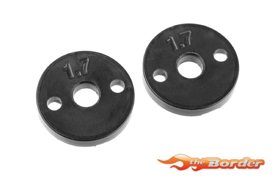 Corally Shock Piston - Composite - 2x 1.7mm Holes - 2 pcs C-00140-072 - Afbeelding 3