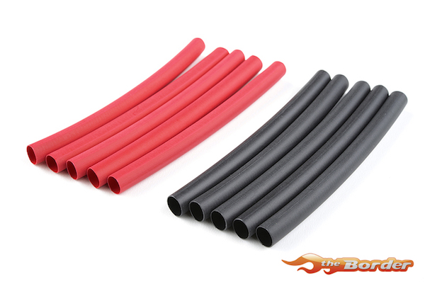 Corally Shrink Tube 4.7mm - Red + Black 10pcs C-50222