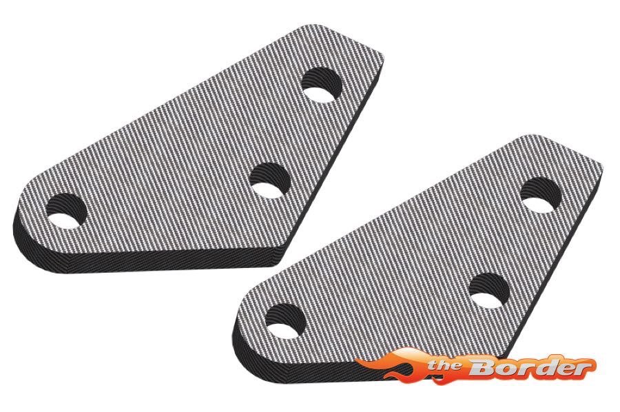 Corally Steering Block Arms - Graphite 2.5mm - 2 pcs C-00180-315 - Afbeelding 3