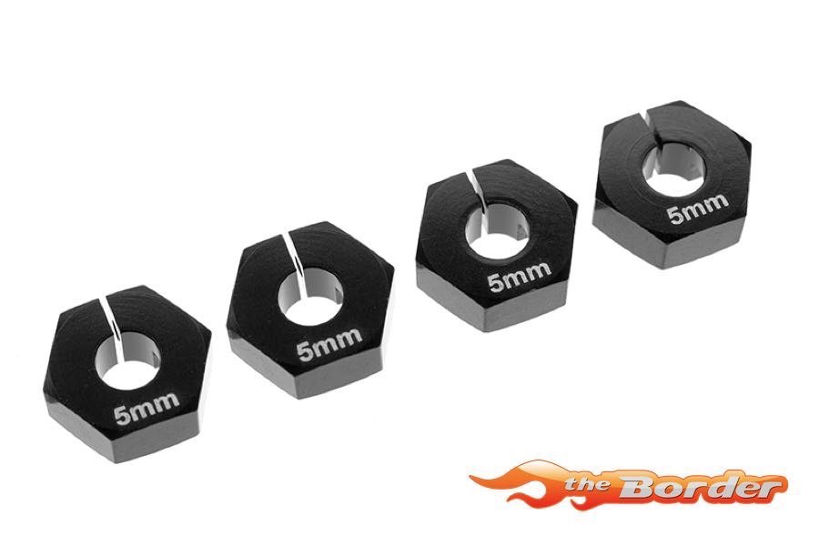 Corally Wheel Hex Adapter - Alu. - 4 pcs C-00140-077 - Afbeelding 3