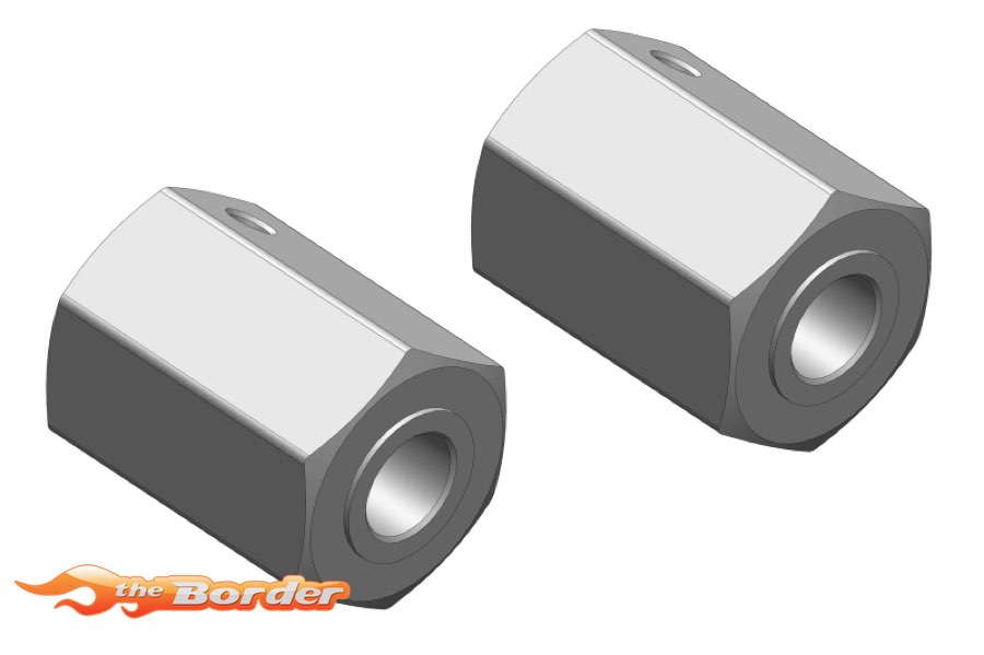 Corally Wheel Hex Adapter - Front - Aluminum - 2 pcs C-00250-035 - Afbeelding 2