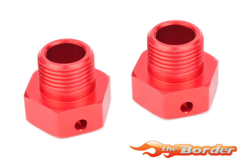 Corally Wheel Hex Adapter - Wide RTR - Aluminum - 2 pcs C-00180-329
