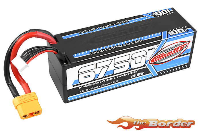 Corally X-Celerated 100C 4S LiPo Battery 6750 mAh 14.8V w/XT90 C-49731
