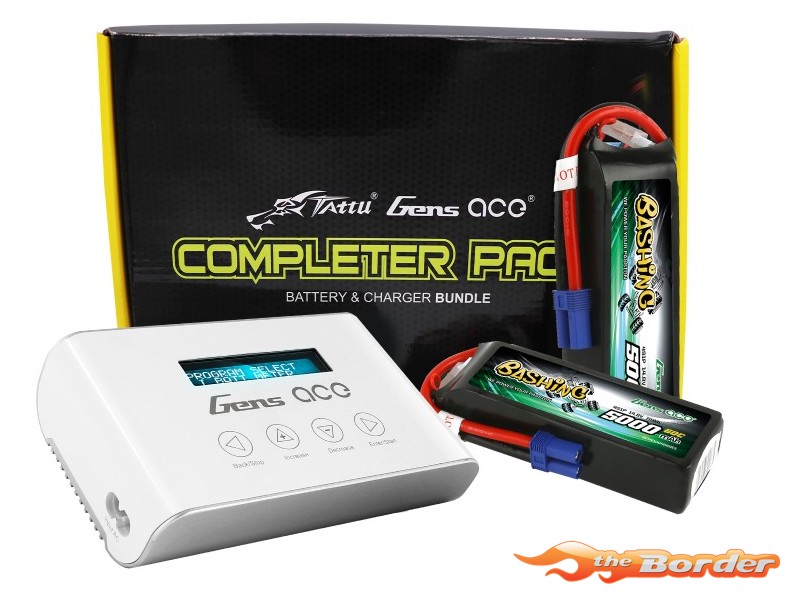 GensAce Bashing LiPo 5000mAh 4S x 2 + iMars III Charger Bundle GEAB2500004SI3