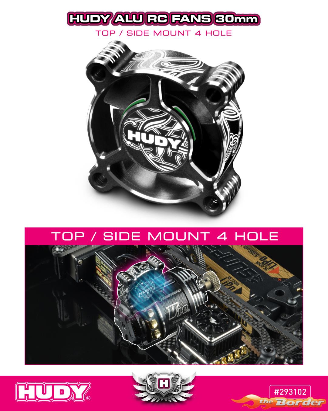Hudy Alu RC Fan 30mm - Top/Side Mount 4 Hole 293102 - Afbeelding 5