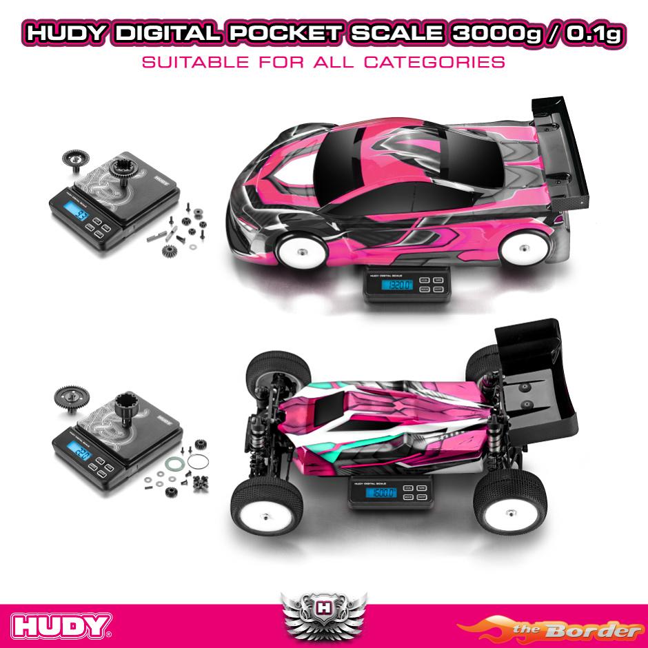 Hudy Professional Digital Pocket Scale 3000g/0.1g 107866 - Afbeelding 3