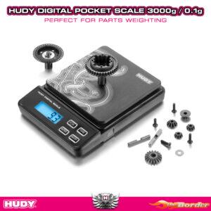 Hudy Professional Digital Pocket Scale 3000g/0.1g 107866