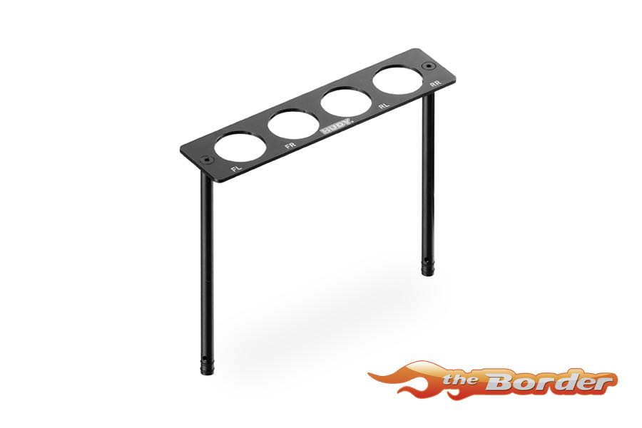 Hudy Alu Shock Stand for 1/8 Off-Road Alu Tray 109822