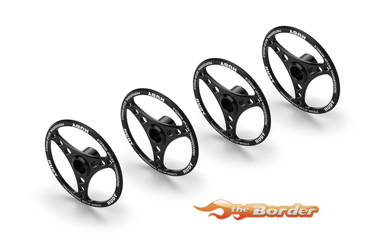 Hudy Alum. Set-up Wheels for 1/8 On0-Road (4) 108070