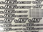 JG Racing Decal Sheet A5 size
