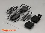 KillerBody Toyota Land Cruiser 70 - Seat Set Adjustable Rubber Silicone for 1/10 Truck KB48617