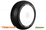 LouiseRC B-Turbo 1/8 Tyres White Dish Wheel Super Soft (2) LR-T3104VW