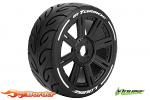 LouiseRC 1/8 GT Tarmac Onroad Tyres - Soft - Black Wheel (2) LR-T3285SB
