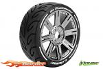LouiseRC 1/8 GT Tarmac Onroad Tyres - Soft - Chrome Wheel (2) LR-T3285SBC