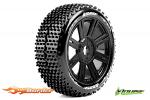 LouiseRC B-Hornet 1/8 Tyres Black Spoke Soft (2) LR-T3150SB