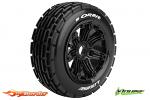 LouiseRC B-Orbit Black Flex Rims Front - 1/5 Buggy Tires LR-T3265B