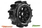LouiseRC B-Paddle Black Flex Rims Rear - 1/5 Buggy Tires LR-T3280B