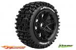 LouiseRC B-Pioneer Black Flex Rims Front - 1/5 Buggy Tires LR-T3267B