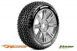 LouiseRC B-Pirate 1/8 Tyres Chrome Spoke Super Soft (2) LR-T3126VBC