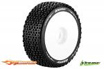 LouiseRC B-Pirate 1/8 Tyres White Dish Wheel Super Soft (2) LR-T3126VW