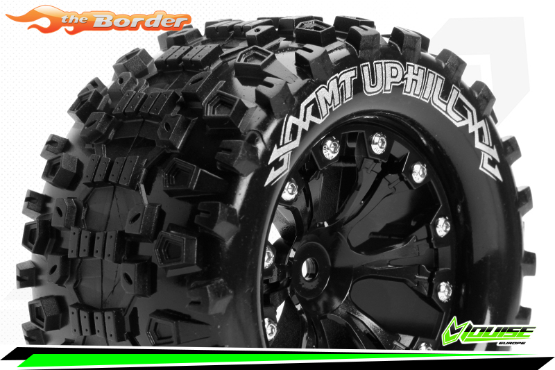 LouiseRC MT-Uphill Stampede/Rustler Rear Tire Soft - 0 Offset - Black LR-T3204SB