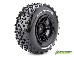 Louise RC SC-Rock Traxxas Slash Tires - 2WD Front Wheels Soft Black Glued LR-T3229SBTF