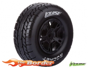 Louise RC SC-Rocket Traxxas Slash Tires - 2WD Front Wheels Soft Black Glued LR-T3154SBTF