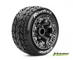 LouiseRC ST-Rocket Traxxas E-Revo & Summit 1/16 Tires - Wheels Chrome Glued LR-T3188SBC