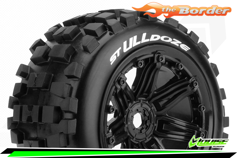 Louise Tires & Wheels ST-Ulldoze 1/8 Truck (Beadlock) Black (2) LR-T3288B