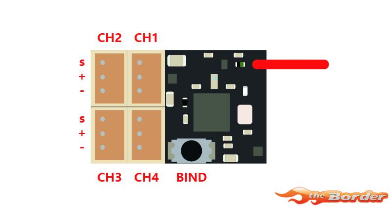 MXO Racing Sanwa FH3/FH4 V2 Micro Receiver RXC42-SA-CV2 - Afbeelding 8