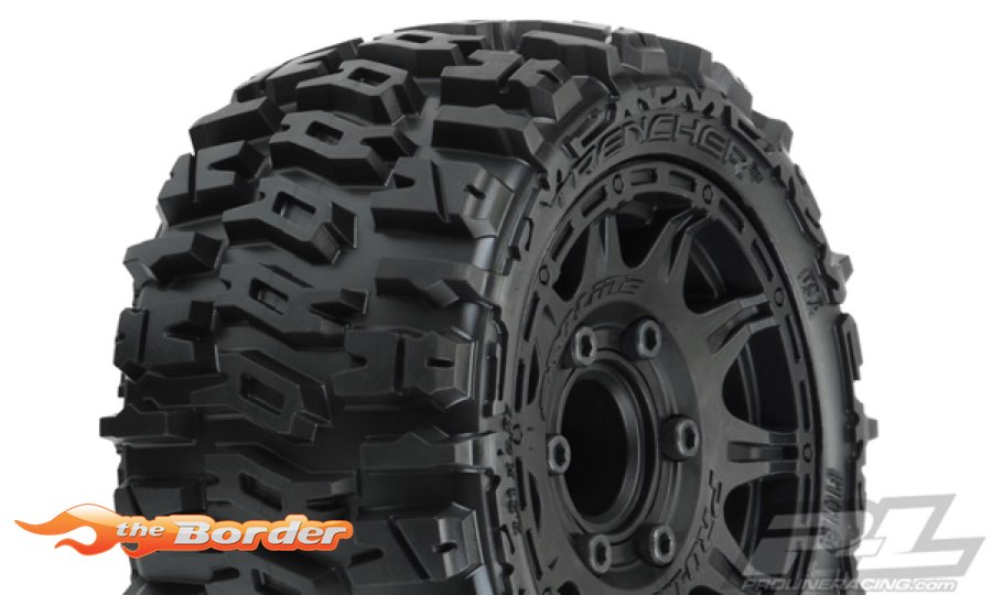 ProLine Trencher LP 2.8 All Terrain Tires Mounted on Raid Black 10159-10 - Afbeelding 3