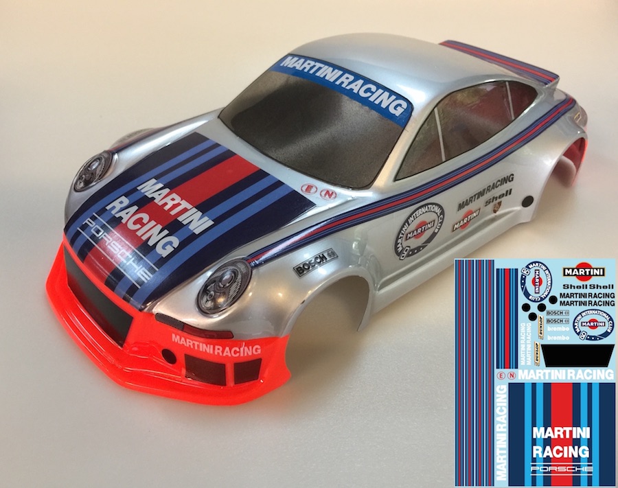 Porsch. 911 RSR Martin. Decals for 1/12 SupaStox BRPD1510