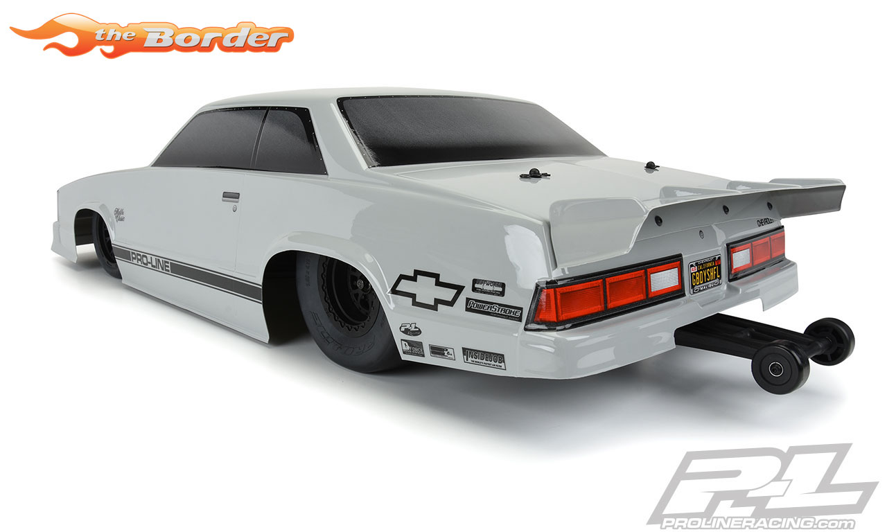 ProLine 1978 Chevrolet Malibu Tough-Color (Stone-Grey) Body for Slash 2wd Drag Car & AE DR10 3549-14