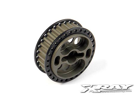 XRAY Alu Side Belt Pulley 29T Front Set 345989 - Afbeelding 4