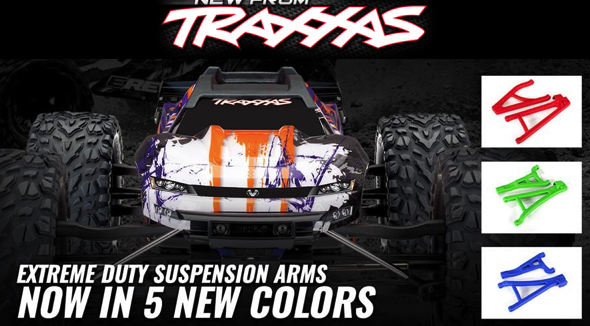 Traxxas Suspension Arms, Front (Left) Heavy Duty (upper (1)/ lower (1)) 8632 - Afbeelding 3