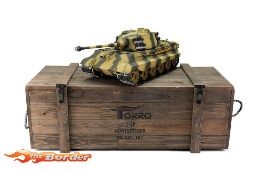 Torro 1/16 Pro Edition RC Jagdtiger Camo IR Smoke & Sound Metal 11120-CA - Afbeelding 8