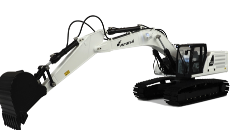 Amewi Hydraulic Excavator G101H Full metal 1/16 White Edition Complete Ready to Run 2.4Ghz 22505