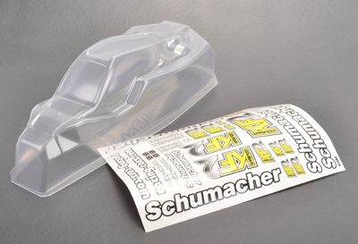 Schumacher Bodyshell Mid KF2+Decal+Window Mask U5133