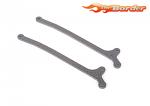 Schumacher C/F HD Rear Top Decks 2.5mm - CAT L1 (2) U7687