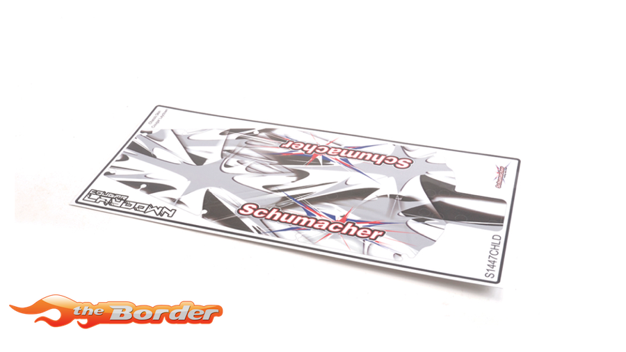 Schumacher Chassis Skin With Holes Cougar Laydown U8004