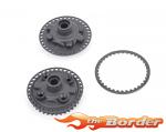 Schumacher Gear Diff Pulley, Cover and Fence - Mi6 U4879