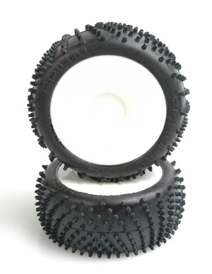 Schumacher Spiral 1/8th Pre-Glued - Silver (pr) U6757