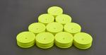 Schumacher Wheel Front Slim 2WD -Neon Yellow (10) U7455