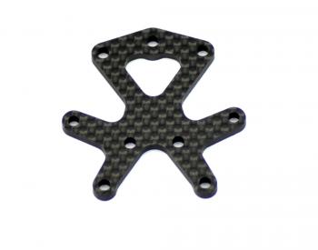 Serpent Suspension plate front bottom carbon F110 SF2 411349 - Afbeelding 3